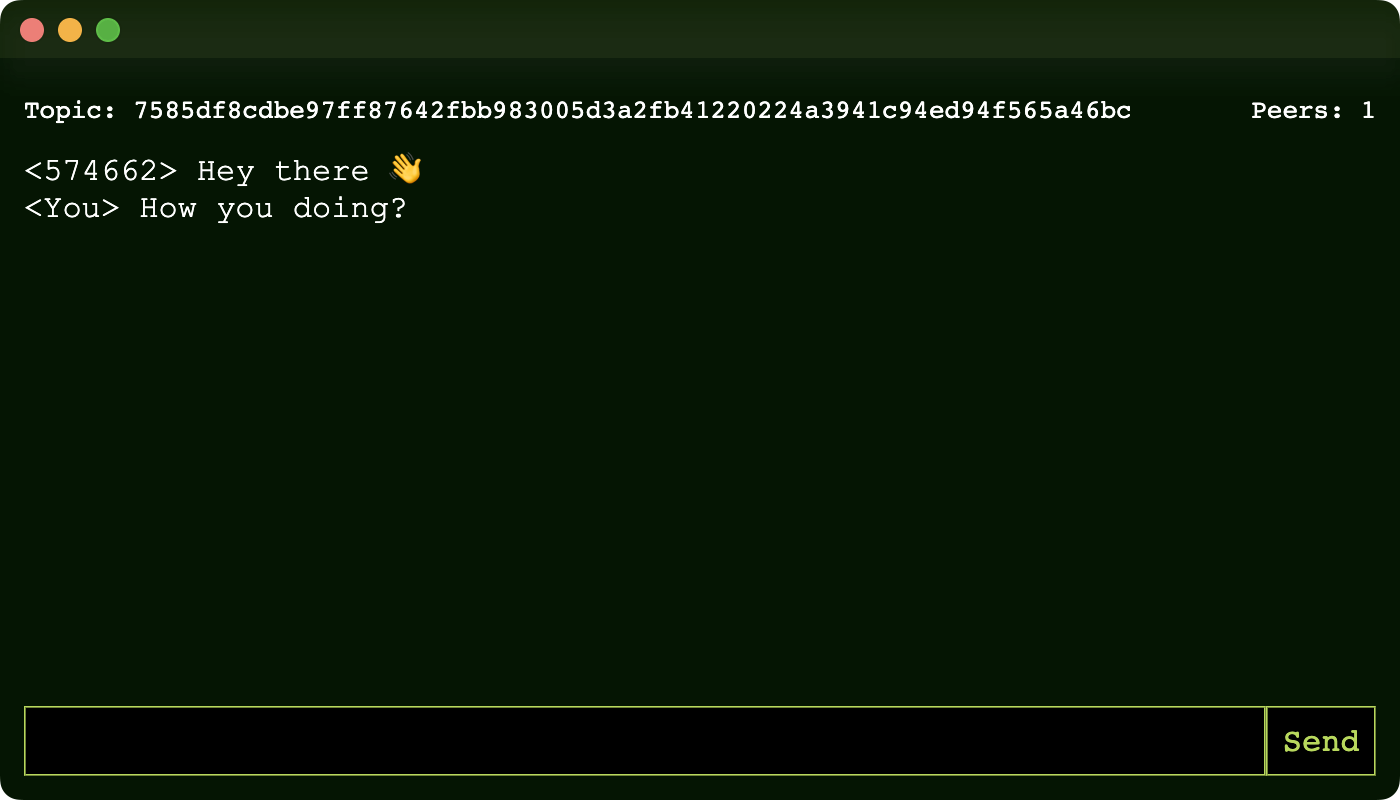 View from the second app